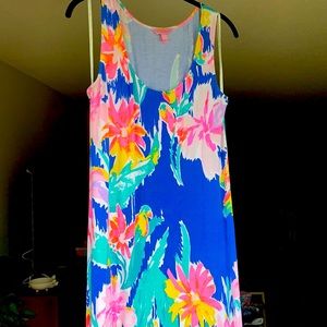 Lilly Pulitzer Blue Current Lil Olive Natalia Maxi